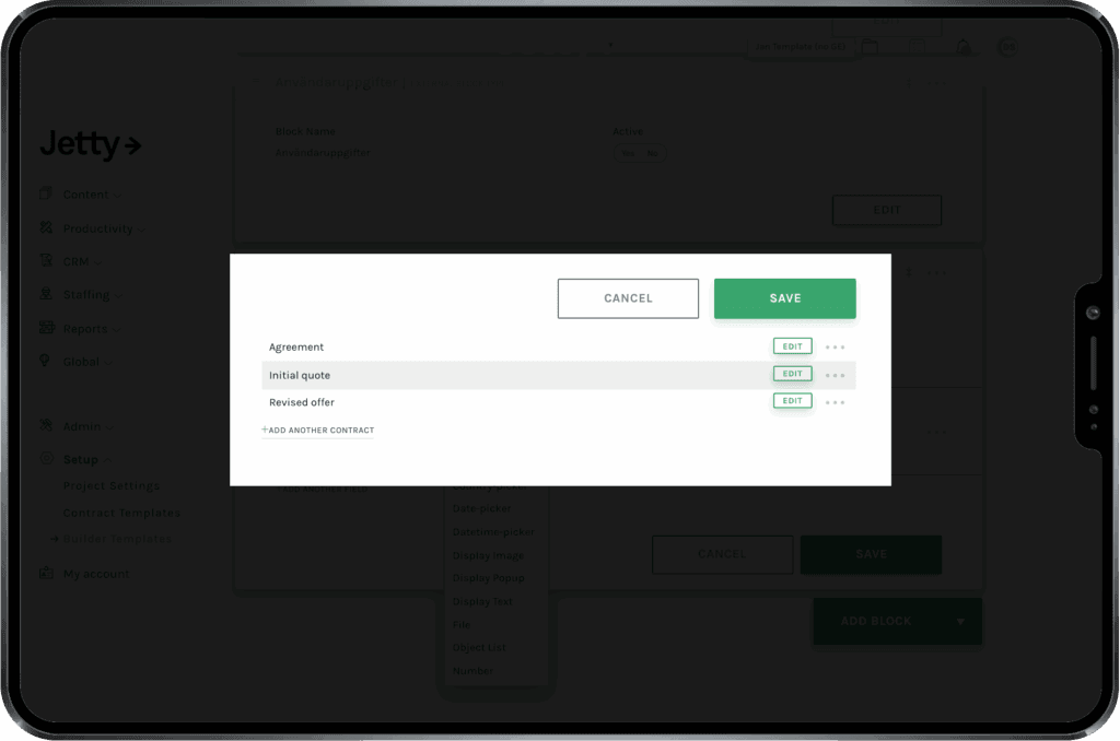 Keep track of all offers, quotes, and agreements.